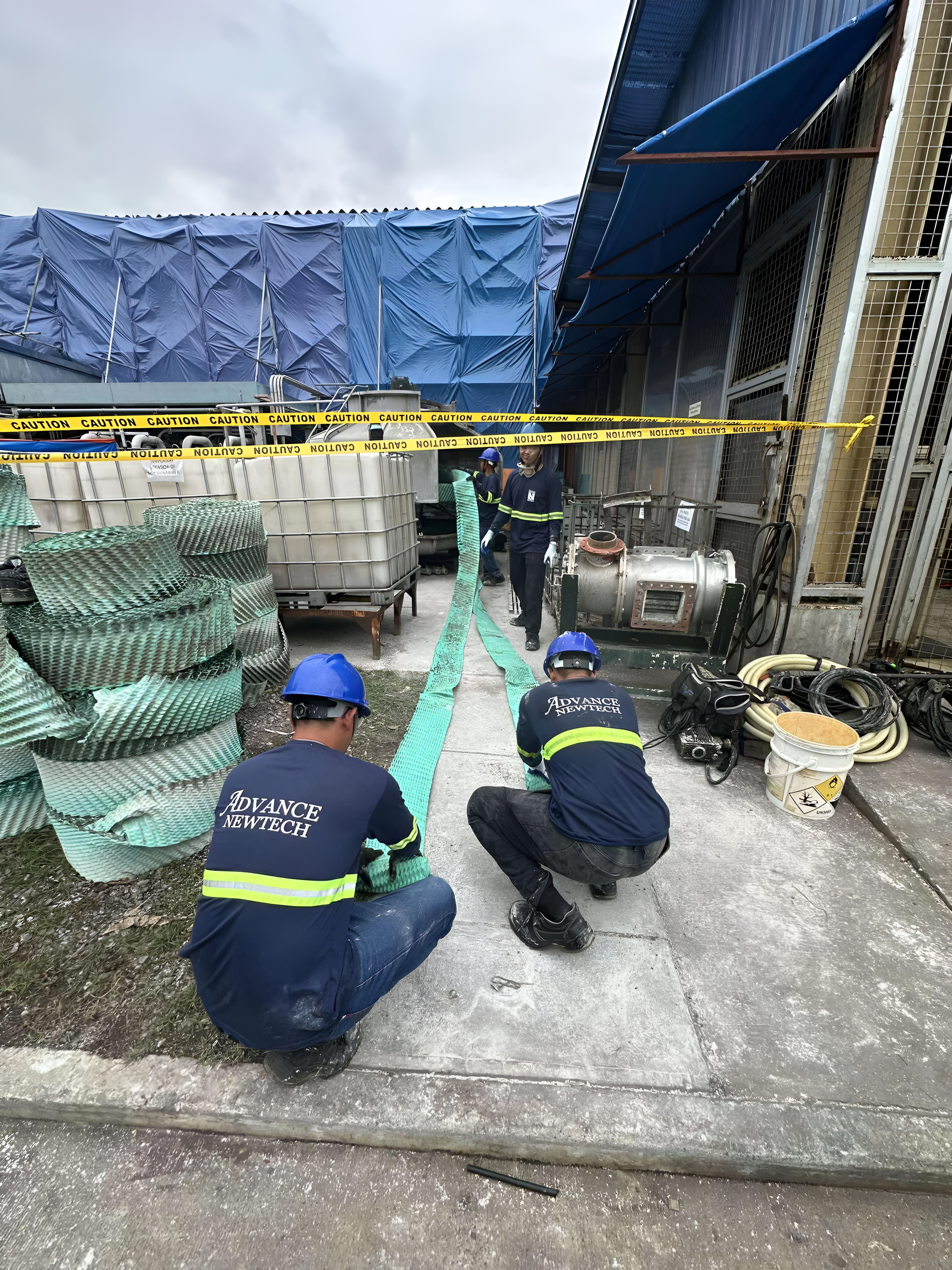 Industrial cooling tower cleaning and maintenance for efficient water systems