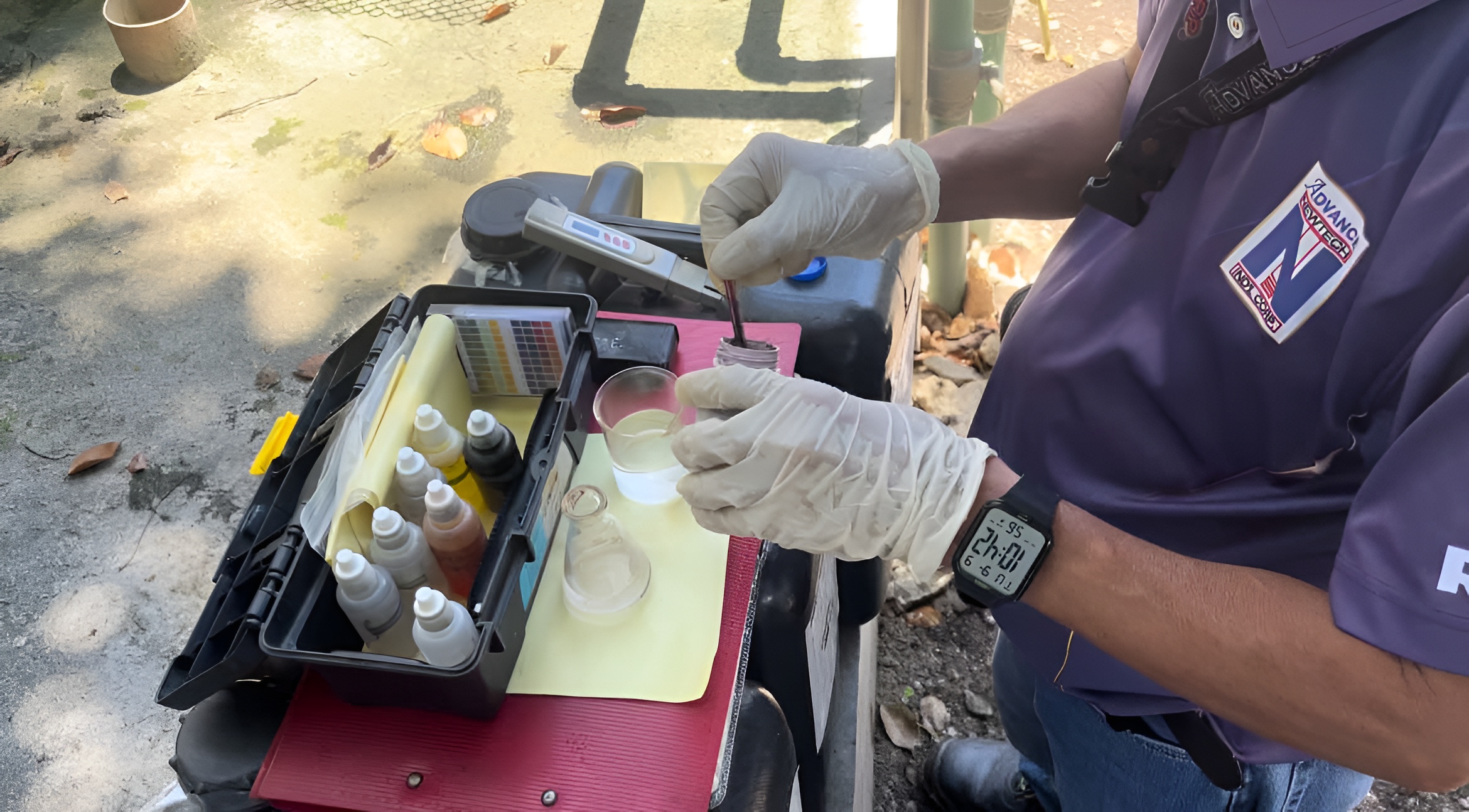 Onsite water analysis testing industrial water quality parameters
