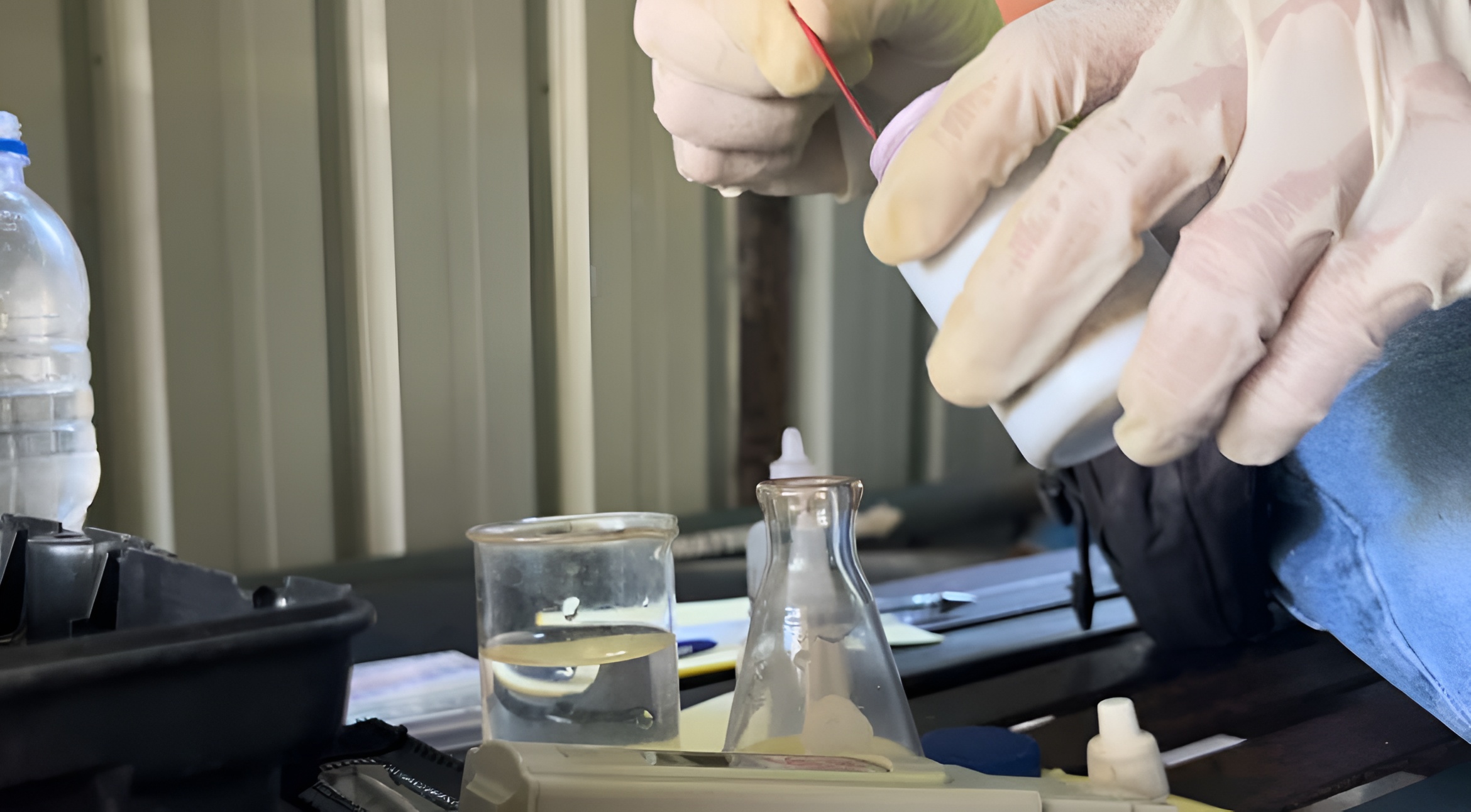 Industrial water quality testing and chemical balance analysis onsite